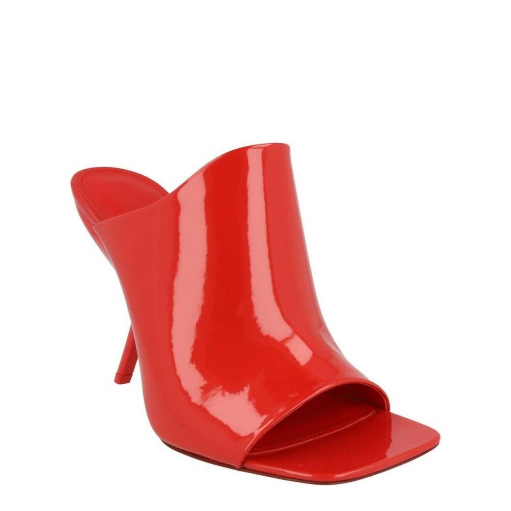 NEW SALVATORE FERRAGAMO women's era x5 mule sandal in red